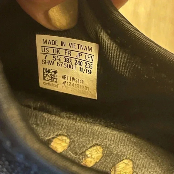 Adidas NMD Womens Size 7 23.5 Cm Black White Athletic Sneakers - Picture 9 of 9